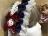 Fournitures de fête Lolita bandeau femme de chambre Cosplay coiffure bandeau dentelle garniture femmes accessoires arc chapeaux B775