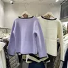 Maglieria da donna Perle Cardigan lavorato a maglia con fiocco Autunno Inverno Vintage Maglione da donna coreano Girocollo Allentato Harajuku Tasche per abbigliamento dolce O341