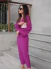 Basic Casual Dresses Elegant Women Dress Midi Flared Sleeve Female V Neck Fashion Chic 2023 Summer Solid Vintage Lady Vestidos Loose 230718