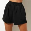 Shorts de survêtement décontractés d'été pour femmes couleur unie taille haute élastique pantalons de survêtement amples entraînement Fitness course Yoga pantalons de sport 230718