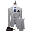 Костюм мужской классический 3 штуки плюс размер S-6xl Роскошные свадебные платья костюмы мужской посадка Mens Tuxedo Blazers325G