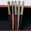 Liderpen Luxury Classic Metal Ballpoint Pens Limited Edition Signature Pen Red Box с Exquisite Manual248u