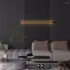 Lampada da parete Lampade creative moderne Luci lineari lunghe a LED Illuminazione interna semplice nordica Maniglia per la decorazione della casa