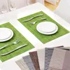 Tovagliette da tavola 4 pezzi / set Tovagliette europee 45x30cm Tovagliette da pranzo in PVC Sottobicchieri impermeabili Moderne tazze da tè antiscivolo