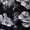 Camicie casual da uomo Summer Hawaiian Beach Print Camicia da uomo a maniche corte stampata a fiori con foglie Modello da uomo Top sociali classici