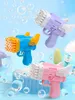 Gun Toys Bubble Childrens Electric Automatic Soap Rocket Machine med LED Light Outdoor Wedding Party Gifts 230718