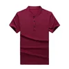 Männer Polos 2023 Sommer Koreanischen Stil Kühle Feste Farbe Polo Shirts Männer Casual Slim Fit Wild Navy Für Asiatische größe M-6XL