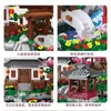 Blocks Balody 16260 World Architecture Mini Diamond Waterfall Pool Building Block Mini Street View Sakura Tree House Brick Gifts R230718