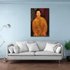 Modern Female Canvas Art for Music Room Decor Chaim Soutine Amedeo Modigliani Painting Handmade