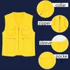 Men's Vests Custom Your Logo Men Women Multiple Pockets Vest Outdoor Kids Size Coat Letter/Text Print Adult Children Clothing