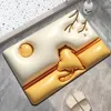 Halılar Çiçek Banyo 3D Kapı Paspas Genişleme Yumuşak Diyatom Çamur Emici Halı Banyo Kalıcı Halı Mutfak Zemin Mat R230718