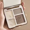 Eye Shadow 4 Colors LongLasting Matte Highlighter Bronzers Palette Face Shading Grooming Powder Makeup Contouring Bronzer Cosmetics 230617