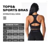 Yoga Outfit NVGTN Reggiseno senza cuciture Ignite lavorato a maglia Fascia regolabile Sport Top Palestra Donna Racer Back Fitness Reggiseno AthLeisure Biancheria intima per allenamento