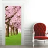 Adesivi Murali Verde Foresta Versione Porta Crea Un'atmosfera Naturale Per Rendere La Casa Spaziosa Poster Impermeabili 230717