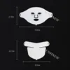 Gezichtsverzorging Apparaten Draadloze 3D Siliconen Led Masker 7 Kleuren Nek Schoonheid Machine Huid Lifting Aanscherping Anti Acne Krimpen poriën 230617
