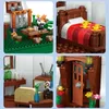 Blocks Fairy Tale Mushroom House Building Blocks Village Architecture Micro Mini Assemble Bricks Story Figure Toys For Girl Gifts R230718