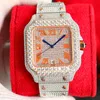 Designer horloges diamant horloge automatische mechanische beweging waterdichte heren armband saffier zakelijke roestvrij staal 40 mm polshorloge montre de luxe