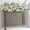 Flone Artificial fake Flowers Row Wedding arch floral home decoration stage backdrop arch stand wall decor flores accessories32643233h