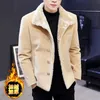 Men's Wool Blends Korean Style Short Abrigo Largo Hombre Mens Pea Black Coat Autumn Winter Woolen Men's Jacket HKD230718