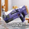 Jeu de sable Pistolet à eau amusant jouet électrique éclaté pour enfants haute pression puissante charge d'eau pulvérisation automatique Jouet 230718
