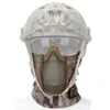 Maschere per il viso alla moda Ghetta per il collo Passamontagna tattico Copricapo Maschera Airsoft Paintball Maschera a pieno facciale Traspirante Maglia esterna Caccia Wargame CS Maschera di protezione 230717