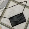 Bolso de diseñador para mujer bolso bandolera bolso de hombro moda bolsos de cuero genuino billetera de cadena bolso de tarjeta negro bolso de solapa de mujer cadena de plata dorada bolso de teléfono con letra Y