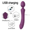 Vibrators FLXUR Powerful Dildos Vibrator Dual Motor Wand G-Spot AV Massager Sex Toy For Woman Clitoris Stimulator For Adults Masturbator 230718