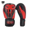 Equipaggiamento protettivo SOTF Adulti MMA Serpente velenoso nero rosso Guantoni da boxe Tiger Muay Thai mma guanti muay thai guantoni da boxe Sanda pads box HKD230718