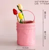 Simulazione creativa Fiore essiccato Tasca portamonete Borsa portatile Vaso da fiori Cabas Pianta grassa Dispositivo floreale Micro paesaggio Corrispondenza della personalità