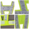 CKC 1PC Ny ankomst Neon Lime Yellow Reflective Vest V-formade kläder Hög synlighet Klassisk säkerhetsbälte Reflekterande bälte2328