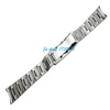 Para relógio ROL 20mm 21mm The grind arenyous New Men Curved end Watch band Strap Bracelet STAINLESS STEEL Band321c