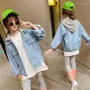 Jacken Weiche Jeans Kinder Frühling Herbst Mäntel Mädchen Jungen Top Sport Outfits Kleinkind Teenager Hohe Qualität