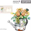 Blokken 1066 stks Mini Zonnebloem Mand Bloemen Boeket Fotolijst Bouwsteen DIY Woondecoratie Bricks Speelgoed Voor Kinderen Geschenken R230718