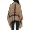 Dames Truien LOGAMI Poncho Stijl Jas Herfst Winter Poncho Breien Coltrui Vrouwen Lange Poncho's En Capes Trui Truien Pull Femme L230718