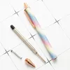Click Ball Pen Stationery School Accessories Multi Color Ballpen Metal Gift Business