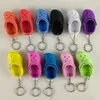 Nyckelringar lanyards 30 stycken söta 3D Eva strandhål Little Croc Shoe Key Chain Mini Slipper Shoes Keychain For Girl Boy Christmas Gift Jewelry 230718