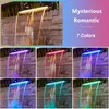 Other Event Party Supplies Acrylic Waterfall Lights Decor Water Curtain Wall Spout Outdoor Spa Swimming Pool Courtyard With Led Light Stacked 230717