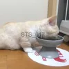 Tigelas para cães Alimentadores Outros suprimentos para animais de estimação Tigela para gatos anti-vômito Tigelas elevadas para comida de gato Tigela de comida para animais de estimação em cerâmica para gatos de cara chata Cães pequenos Protegem a coluna do animal de estimação x0715