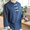 Abbigliamento etnico Tangsuit cinese tradizionale per uomo camicetta con collo alla coreana e camicie cheongsam per feste di anno M-5XL