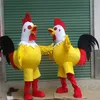 2019 Factory Cutest White Red Black Yellow Chicken Mascot Costume Cartoon Costume Birthday Party Masquerad189L