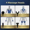 Przenośna masaż pistoletu masażu z całego ciała Partia masażu 6 Wibracje zębate ładowanie elektryczne masażer kompresyjny głęboki rozluźnij ból mięśni ulga 230718