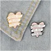 Broches Broches Coeur Rose Bannière Épingles En Émail Or Noir Chien De Compagnie Connexes Broche Cadeau Animal Bouton Badge Cap Vêtements Épinglette Jewelr Dh0Lr