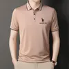 Męskie polo letnie mężczyźni t koszule krótki rękaw stały kolor Slim Fit T-shirt Men Business Hazzys Golf Table TEE TOESS 230717