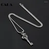 Pendant Necklaces 2023 Mysterious Eastern Dragon Key Necklace Mens Punk Hip Hop 70cm Chain Jewelry For Festival CAGF0281