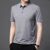 Polos męski 2023 Koreańskie Casual Basic Classic Classic-shirt Wygodne oddychane topy Summer Youth Temperament Krótki rękaw W5596