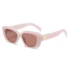 Gafas de sol de diseñador de mujer ovaladas de moda linda para mujer hombre de lujo blanco pequeño marco completo anteojos anti UV parasol gafas de sol polarizadas gafas de sol