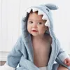 Gift Sets 37 Designs Hooded Animal model ing Baby BathrobeCartoon Spa TowelCharacter kids bath robeinfant strandlakens 230718