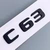 Original Size Car rear tail Emblem Number letters Car Sticker For Mercedes Benz C63 C 63 Chrome Silver Matte Black287s