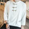 Abbigliamento etnico Tangsuit cinese tradizionale per uomo camicetta con collo alla coreana e camicie cheongsam per feste di anno M-5XL