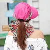 Sombreros de ala ancha de verano Paisley bufanda visera gorras cubierta cara Anti-UV plegable sol mujeres protección al aire libre ciclismo sombrero de playa